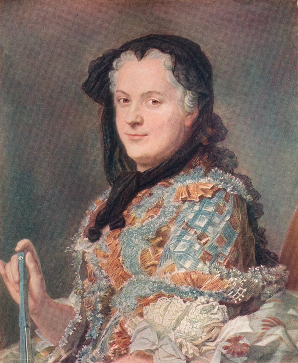 Marie Leczinska by Maurice-Quentin de La Tour