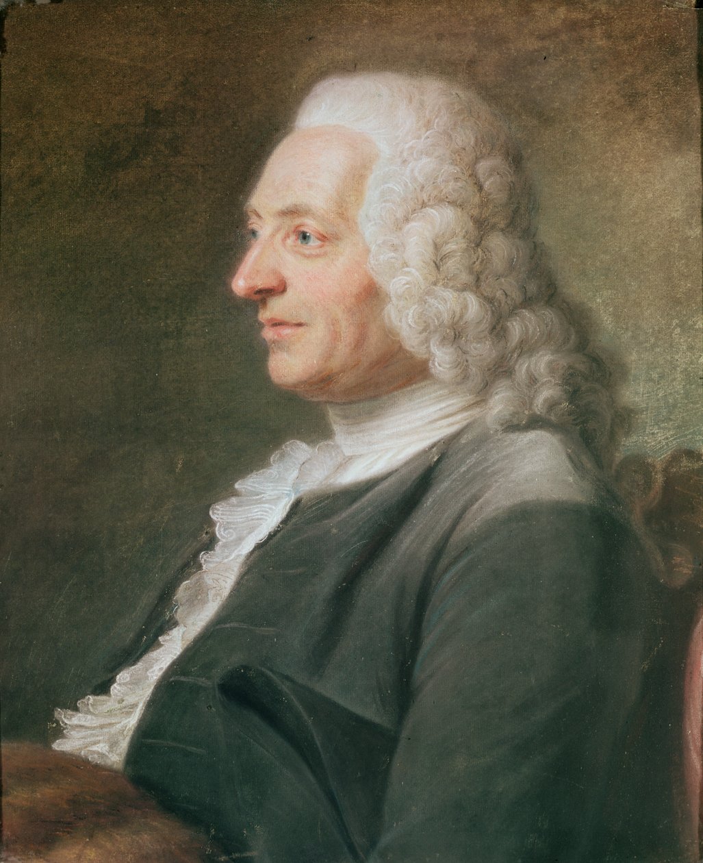 Portrait, thought to be President Hénault by Maurice Quentin de La Tour