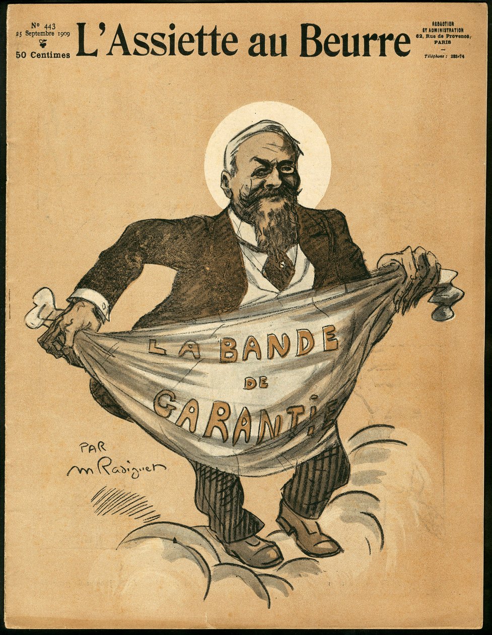 Cover of The Butter Plate, number 443, Satirical in Colors by Maurice Radiguet
