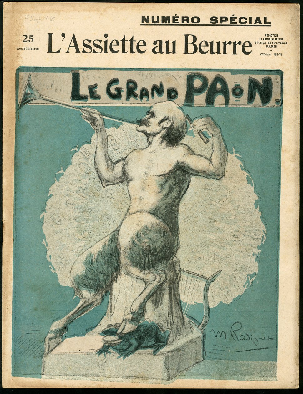 Cover of The Butter Plate, number 465, Satirical in Colors by Maurice Radiguet
