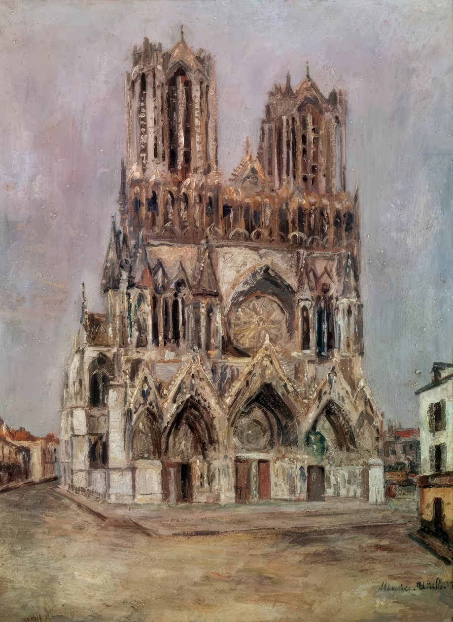 The Cathedral of Reims by Maurice Utrillo