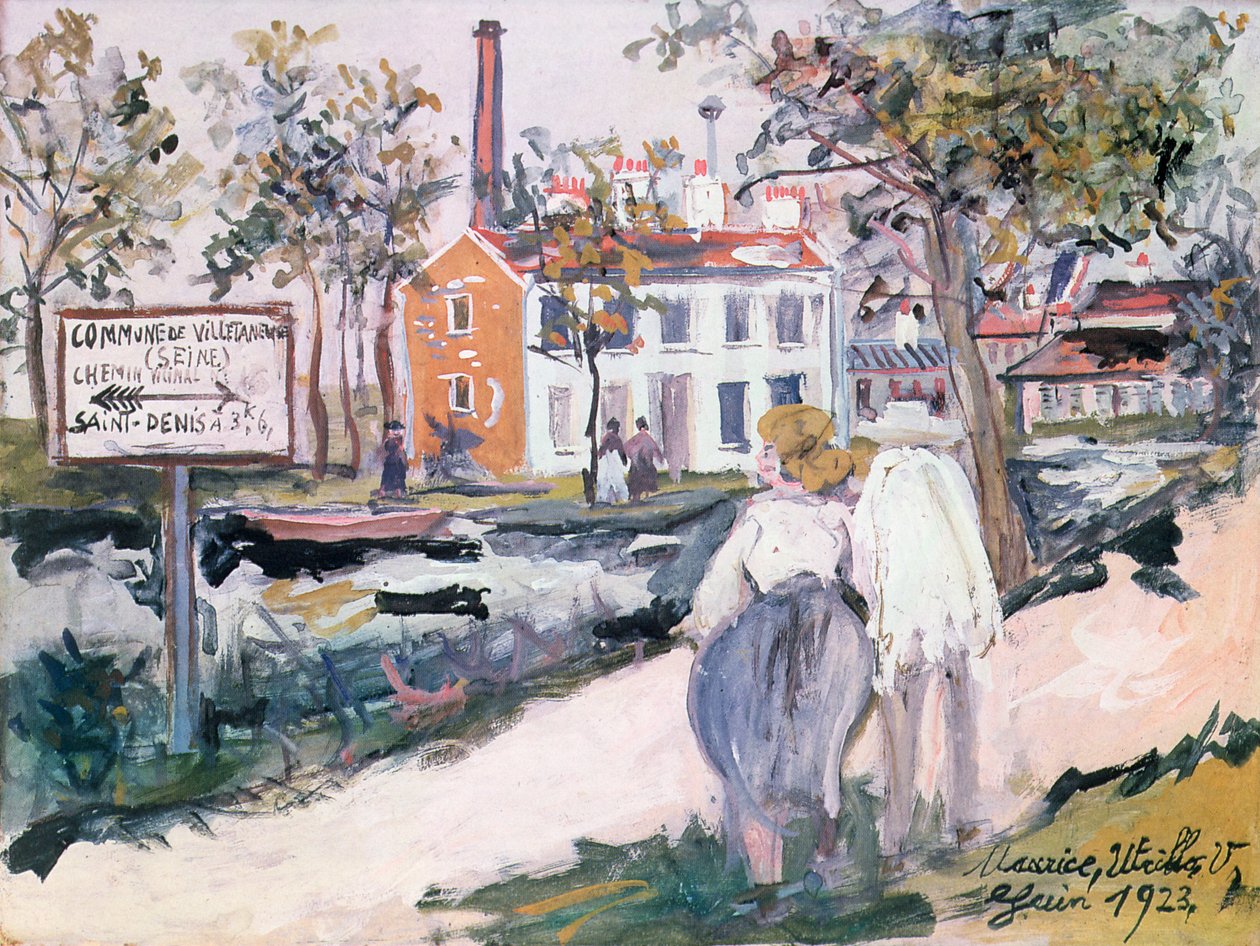 Factory of Villetaneuse by Maurice Utrillo