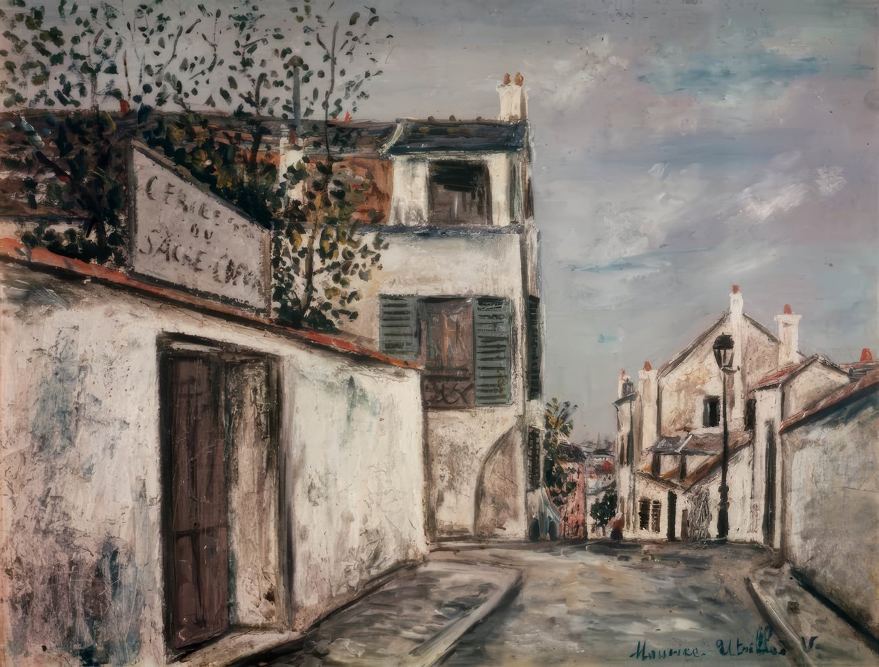 The Street of Mont-Cenis by Maurice Utrillo