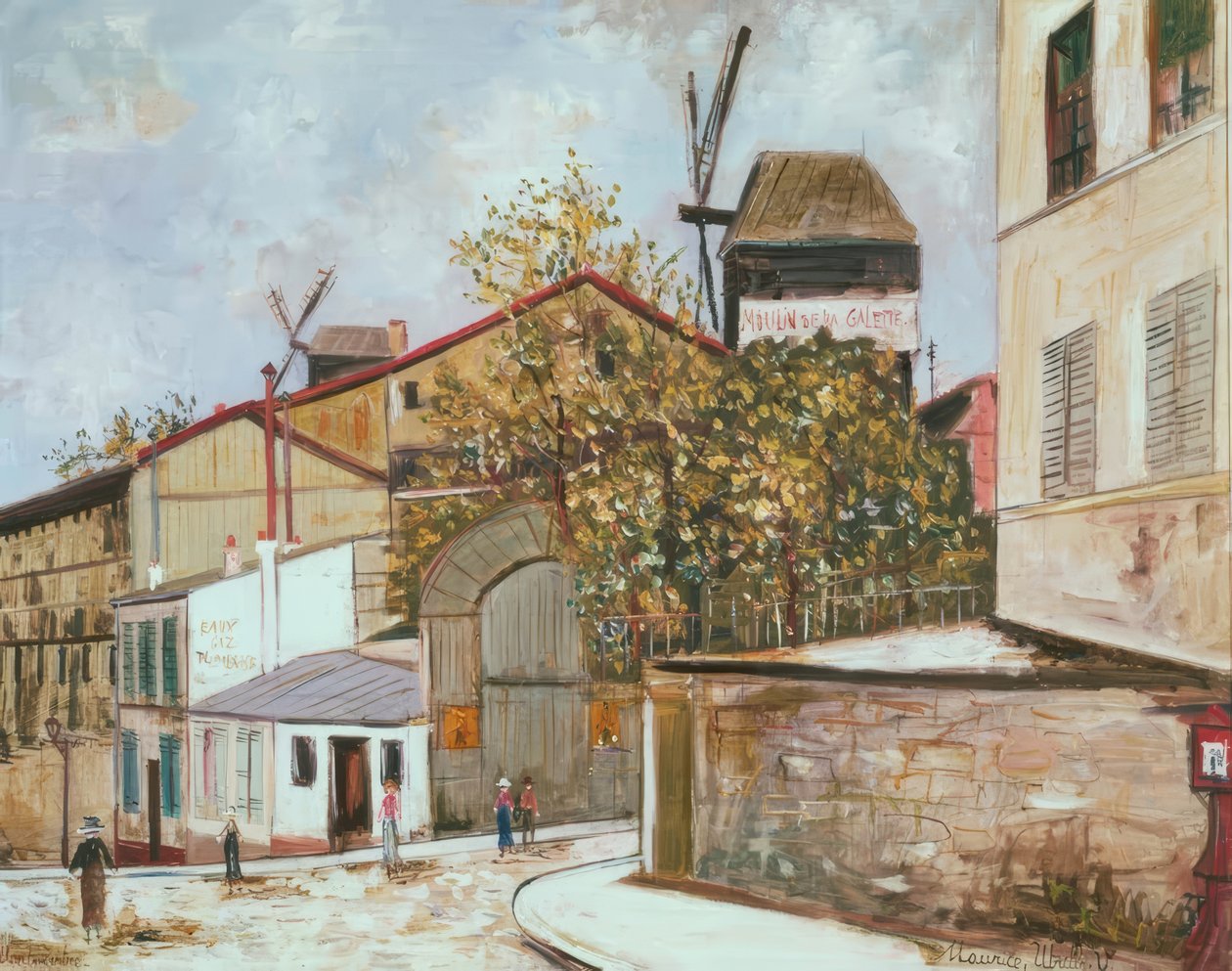 The Moulin de la Galette by Maurice Utrillo