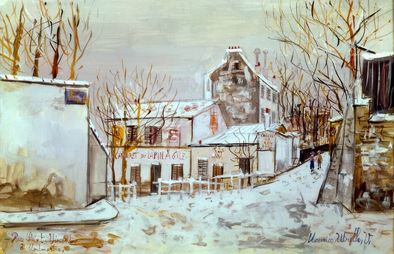 Montmartre, Rue Saint-Vincent by Maurice Utrillo