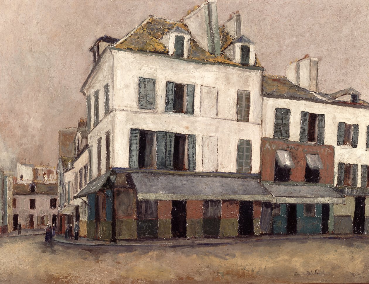 Place du Tertre in Montmartre by Maurice Utrillo