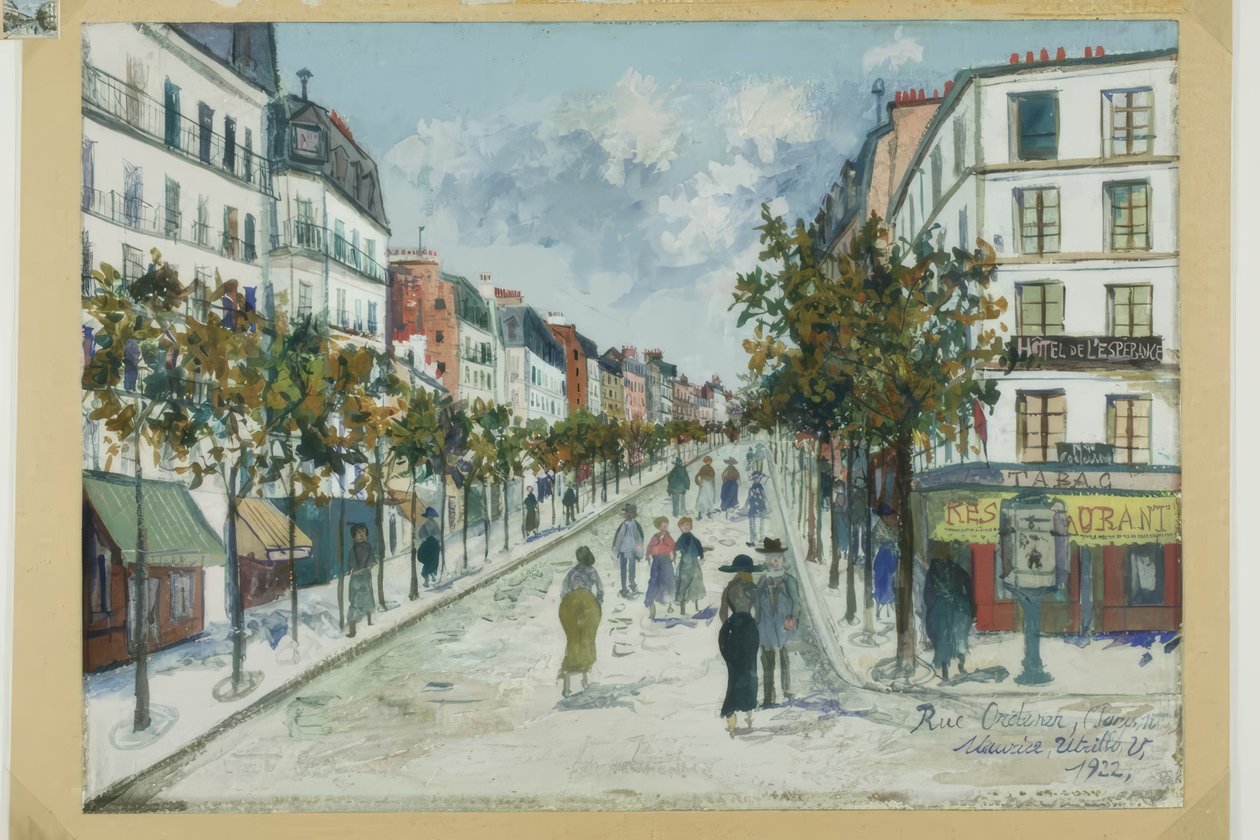 Rue Ordener, Paris by Maurice Utrillo