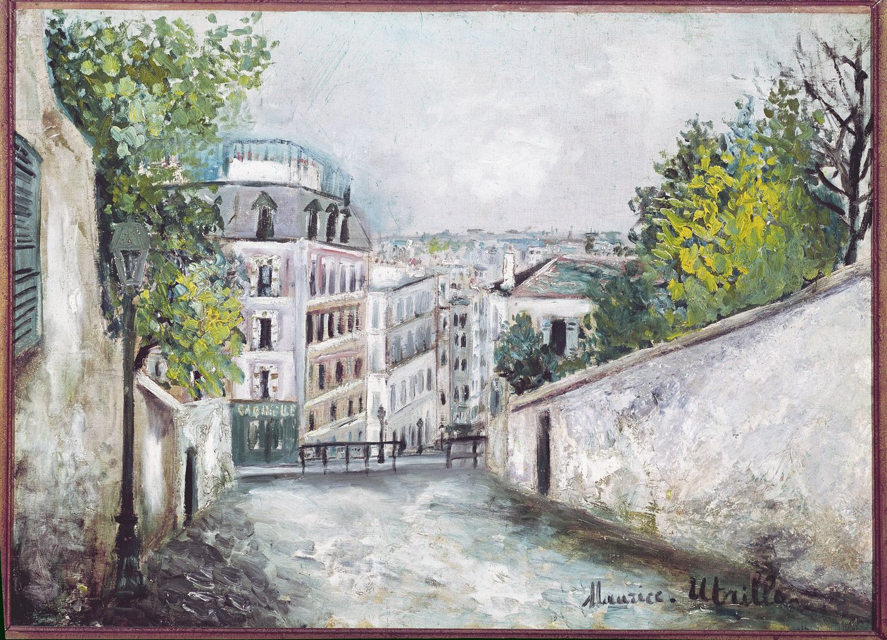 Rue du Mont-Cenis, Montmartre by Maurice Utrillo