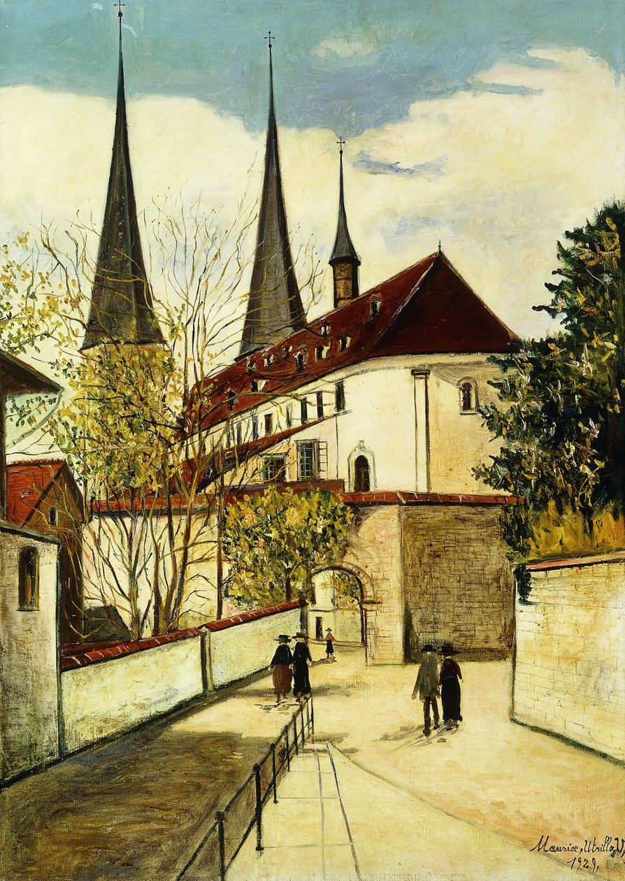 The Cathedral in Lucerne by Maurice Utrillo