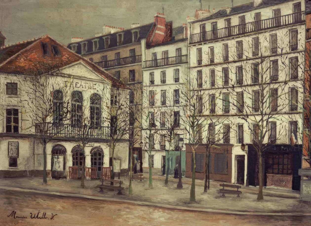Theatre of the Atelier by Maurice Utrillo