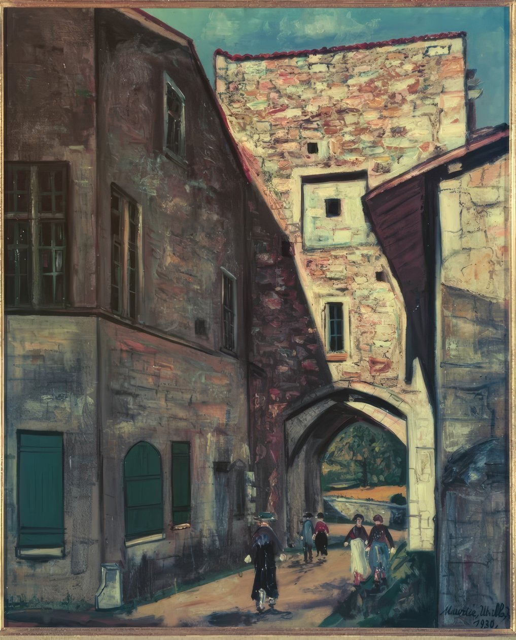 Gate in Pérouges by Maurice Utrillo