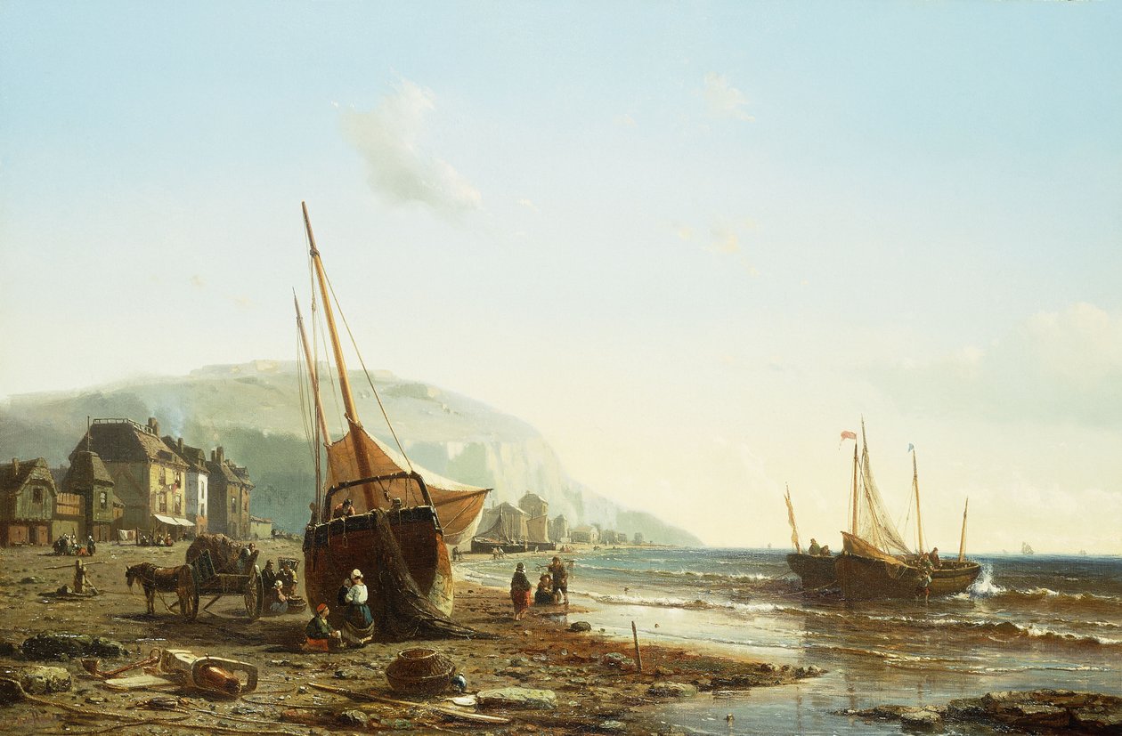 On the Normandy Coast by Mauritz Frederik Hendrik De Haas