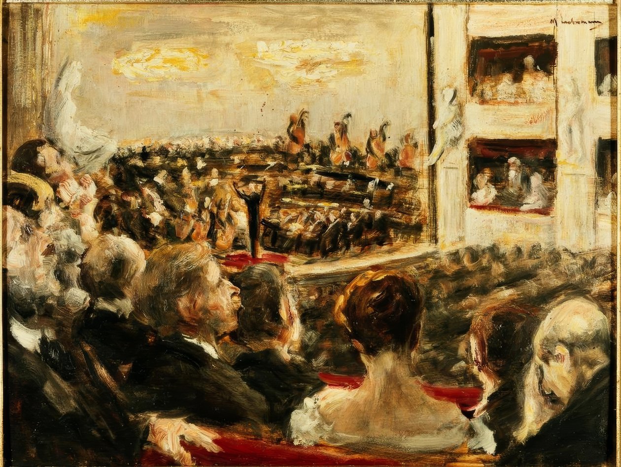 At the Concert by Max Liebermann