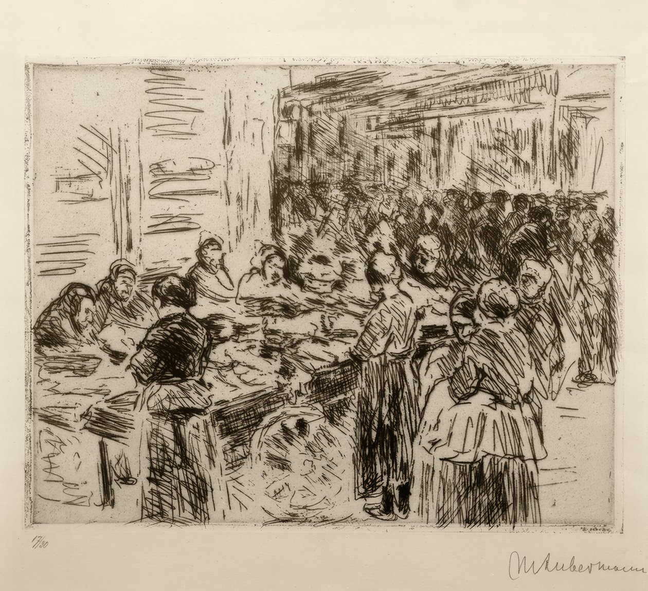 M. Liebermann, Jewish Quarter (Amsterdam) by Max Liebermann