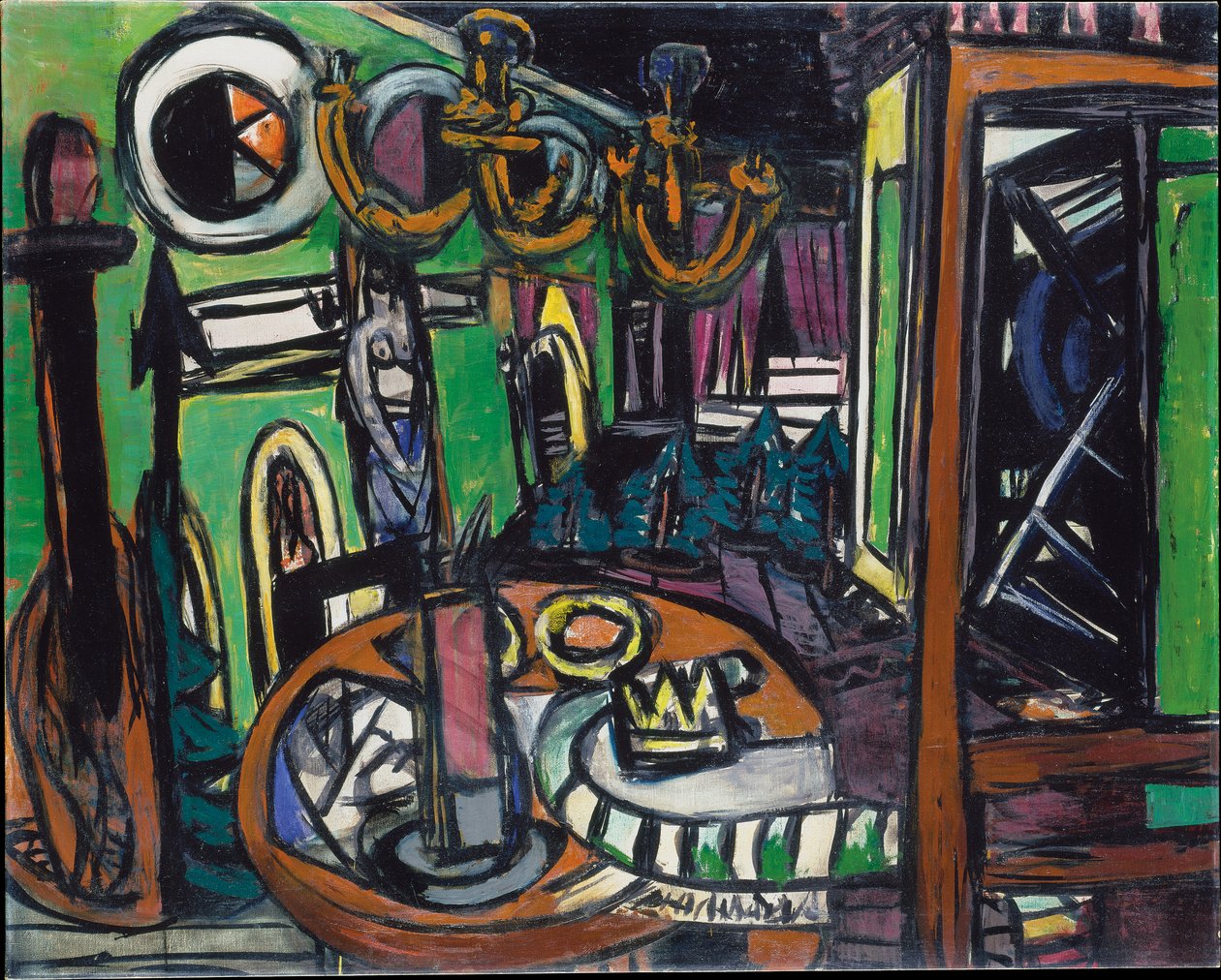 Backstage by Max Beckmann