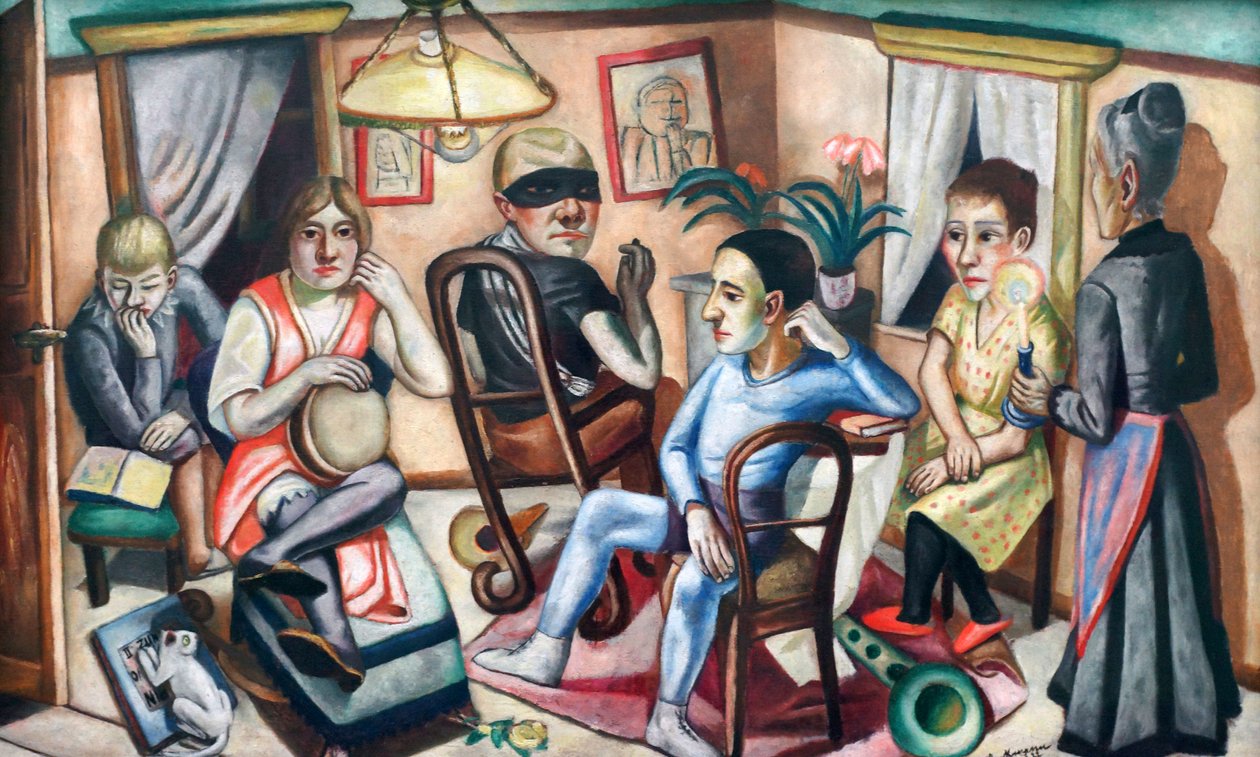 Before the Masked Ball by Max Beckmann
