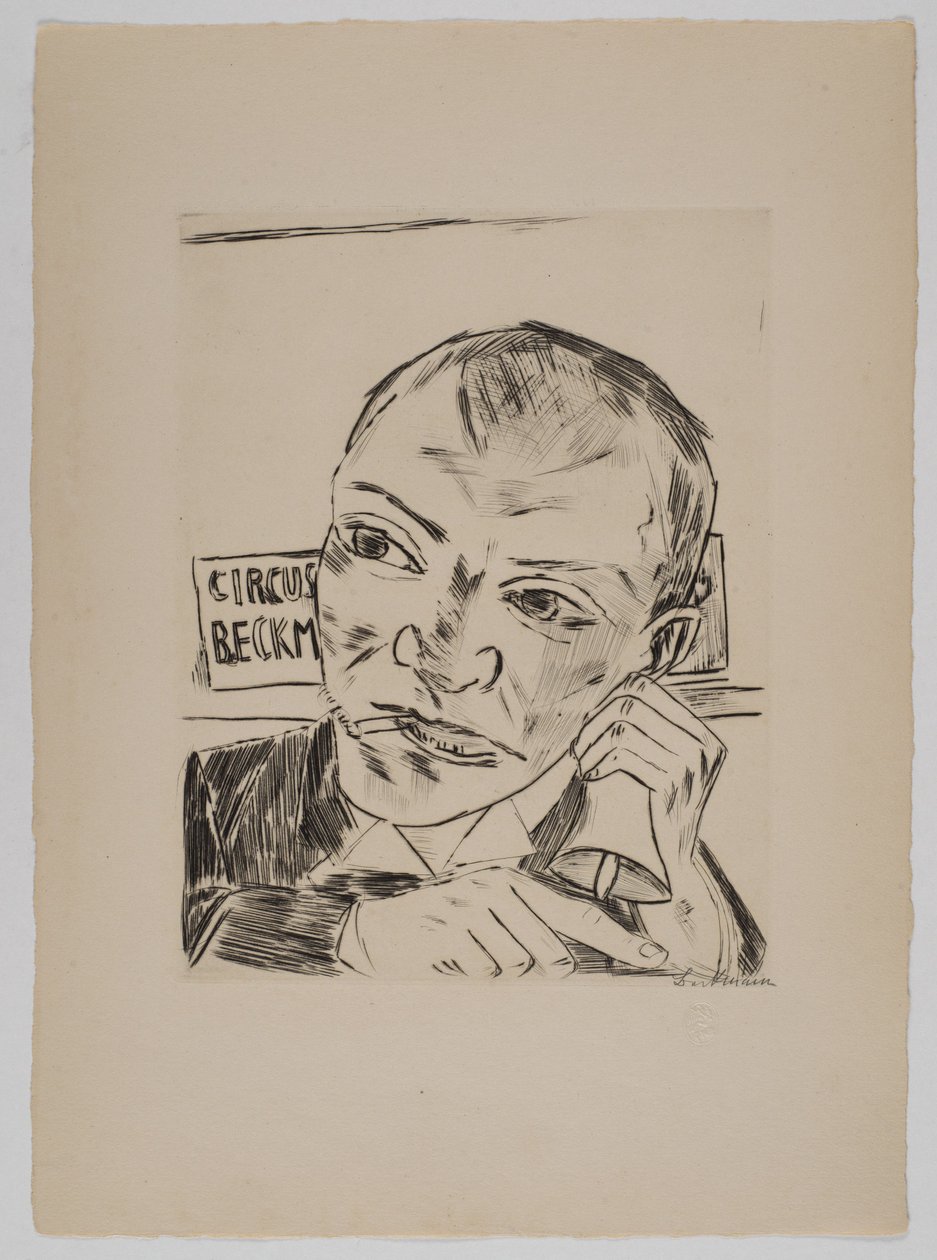 The Crier (Self-Portrait) by Max Beckmann