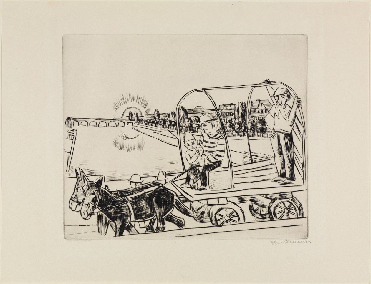 The Morning by Max Beckmann