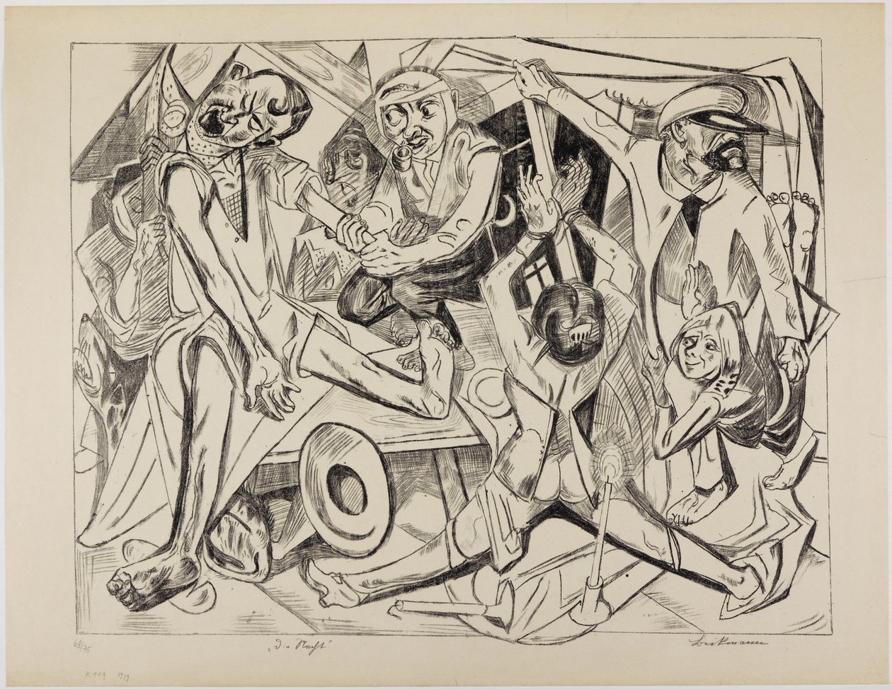 The Night by Max Beckmann
