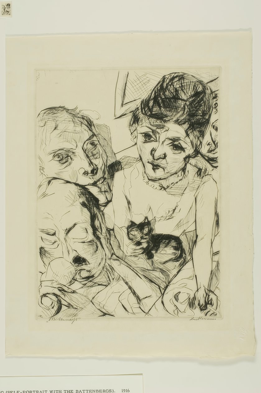 Evening, plate ten from Faces by Max Beckmann