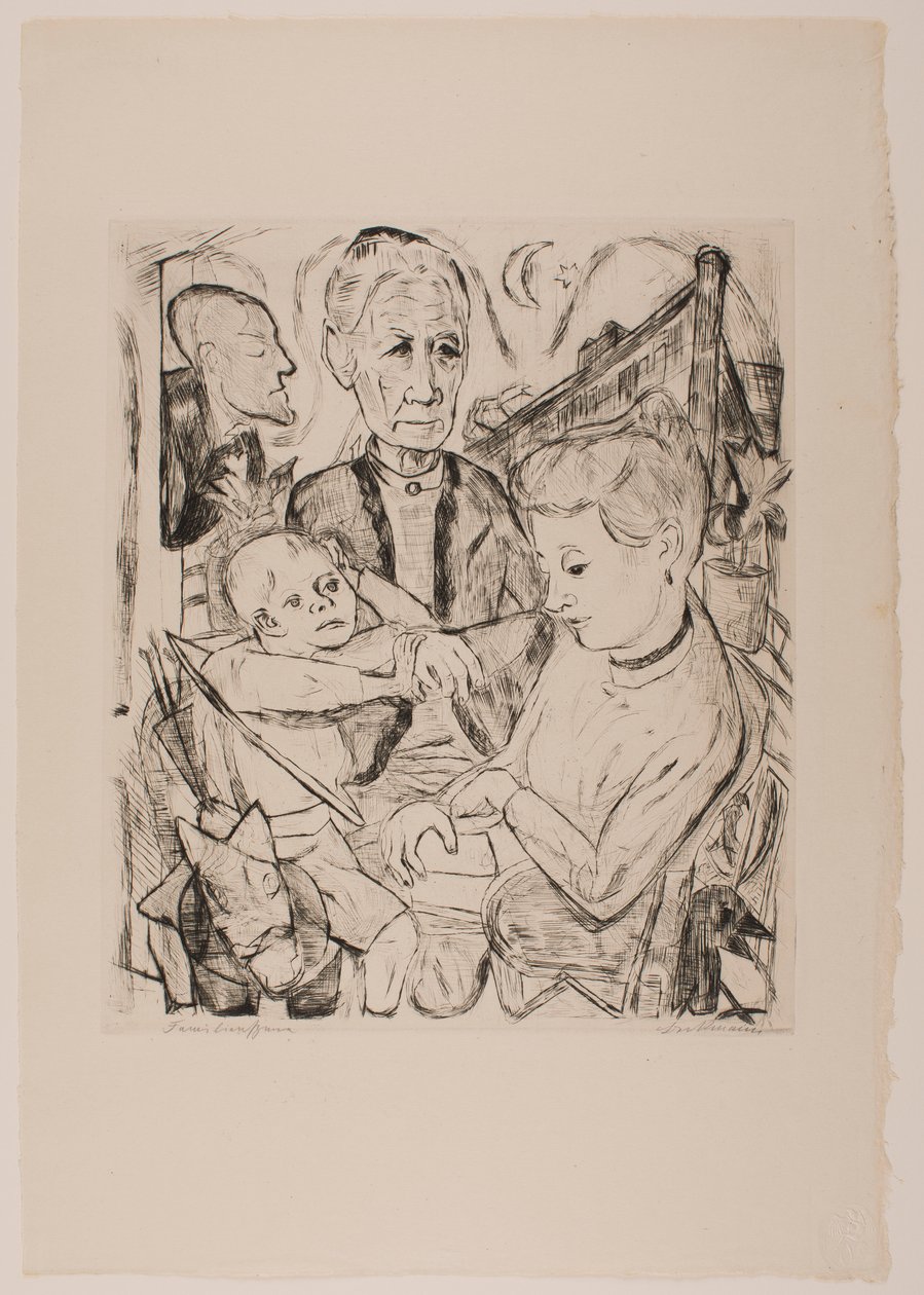 Family Scene (Beckmann Family) by Max Beckmann