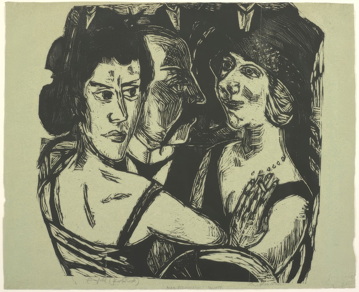 Group Portrait, Eden Bar by Max Beckmann