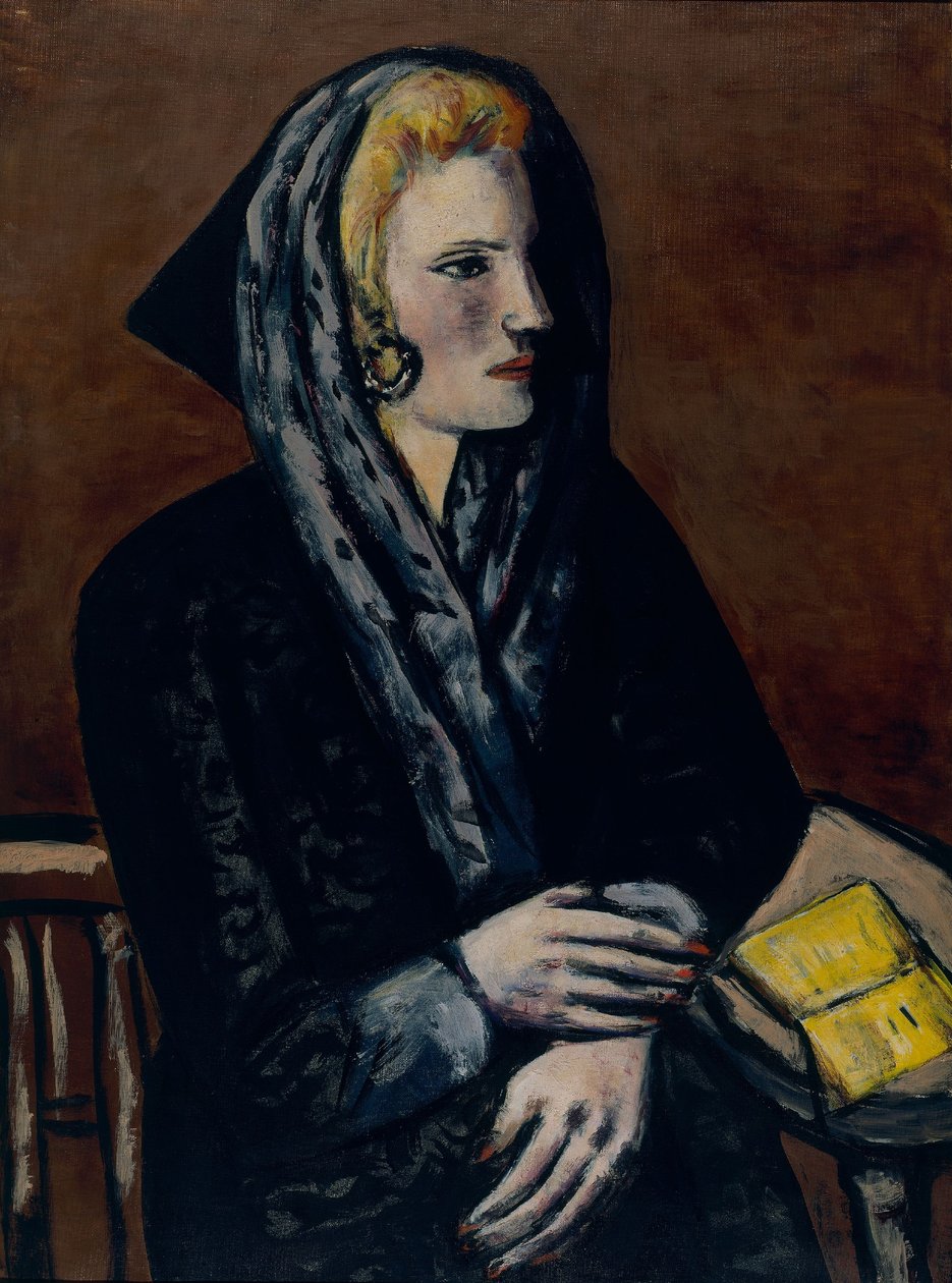 Lady with Gray Capuchon by Max Beckmann