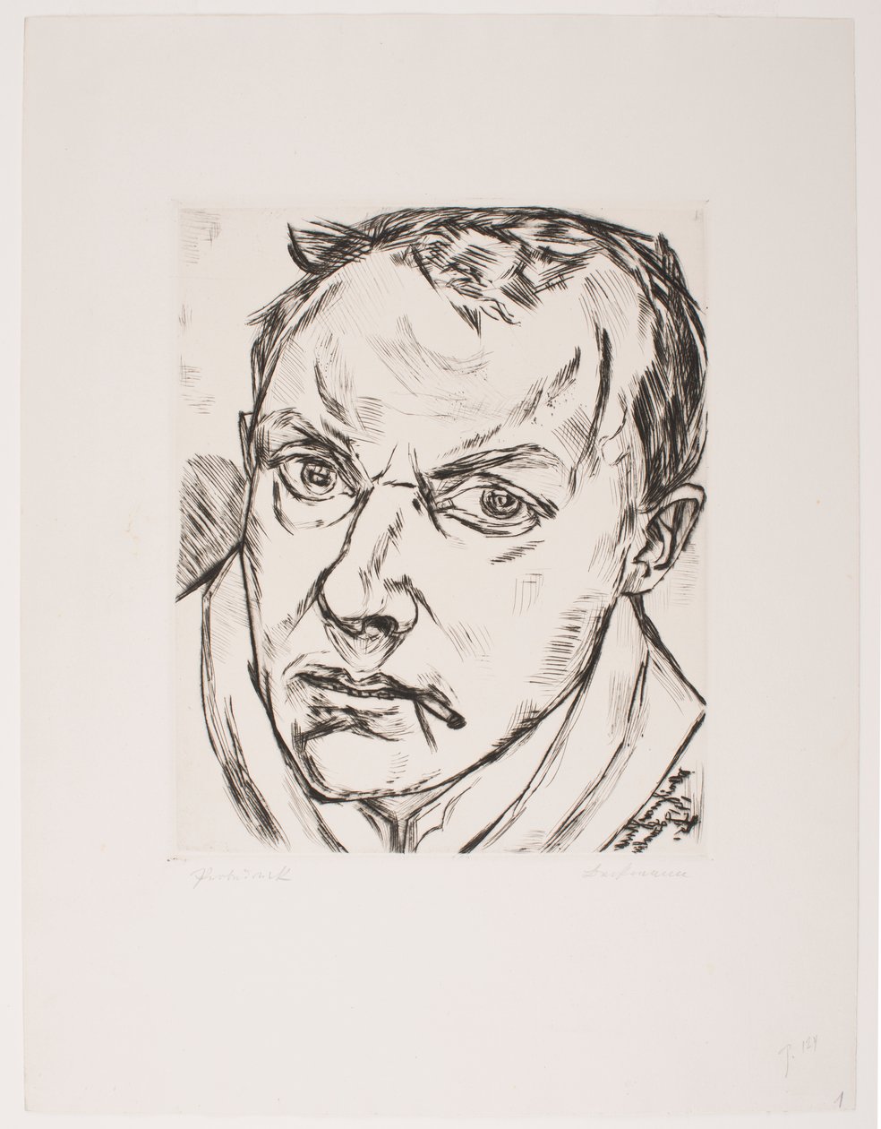 Large Self-Portrait by Max Beckmann