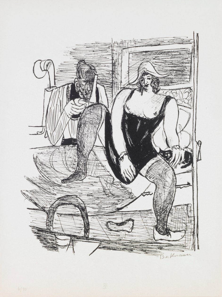 Morning, plate 11 from the portfolio “Day and Dream” by Max Beckmann