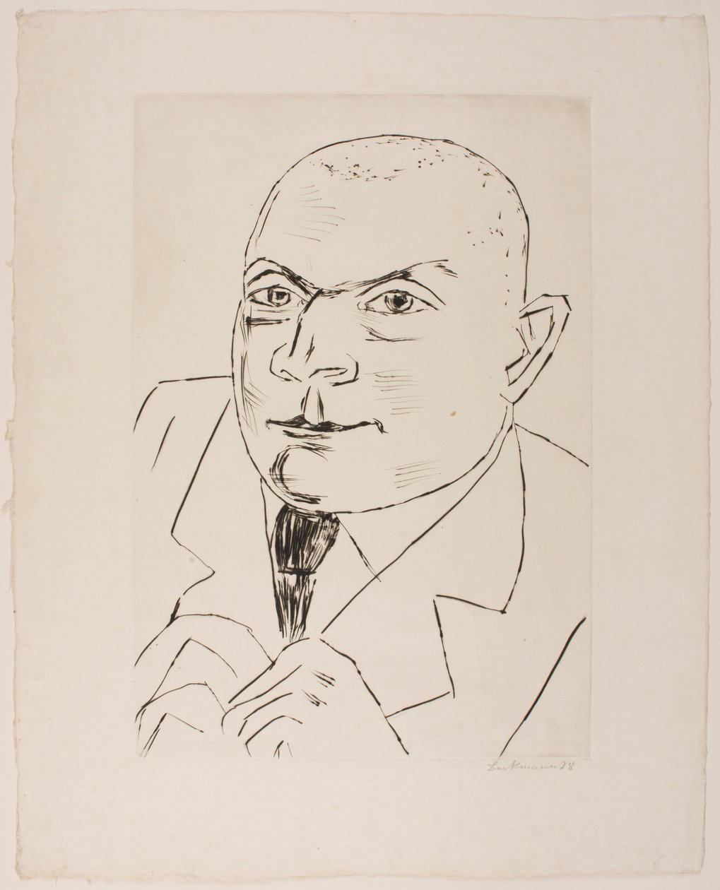 Portrait of Baron Simolin II (Large Version) by Max Beckmann