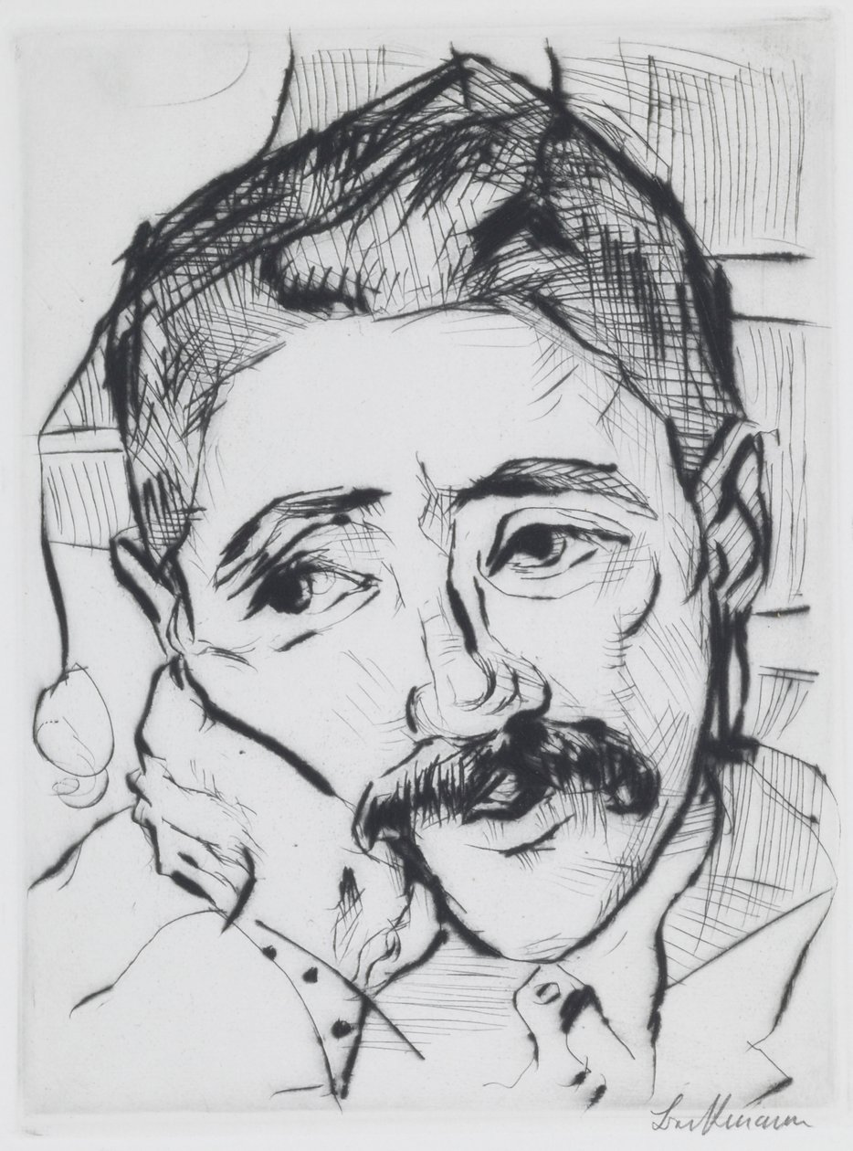 Portrait of Walter Carl by Max Beckmann