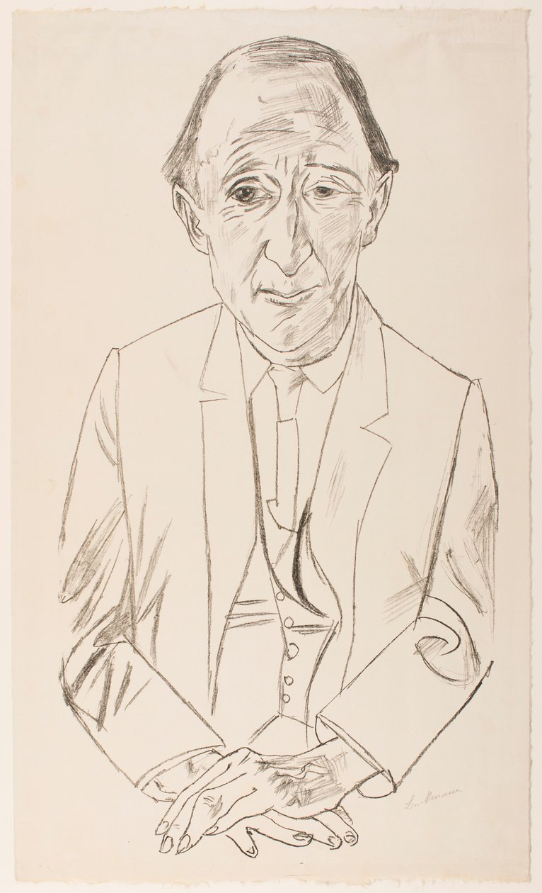 Portrait of the Composer Frederik Delius by Max Beckmann