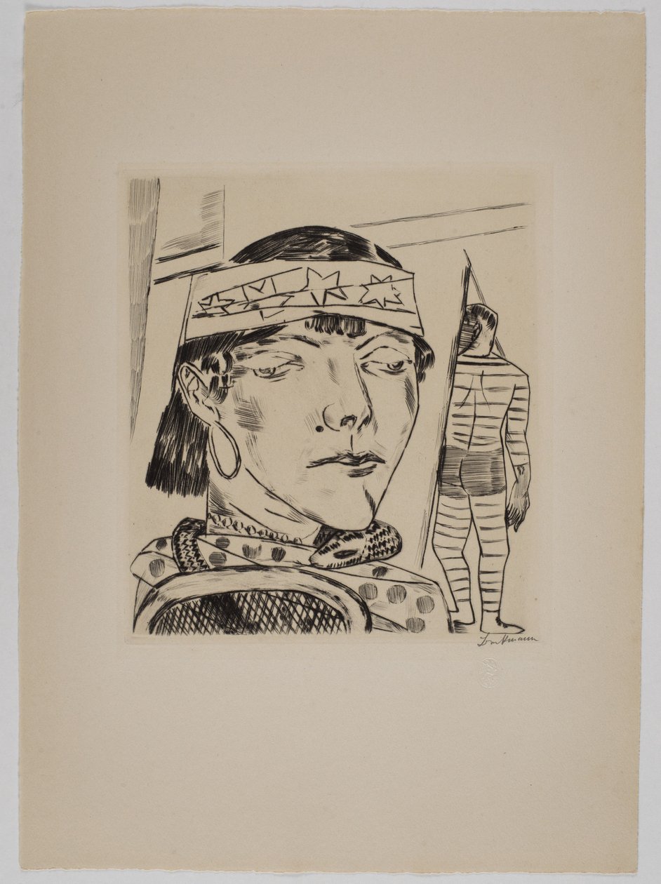 Snake Lady by Max Beckmann