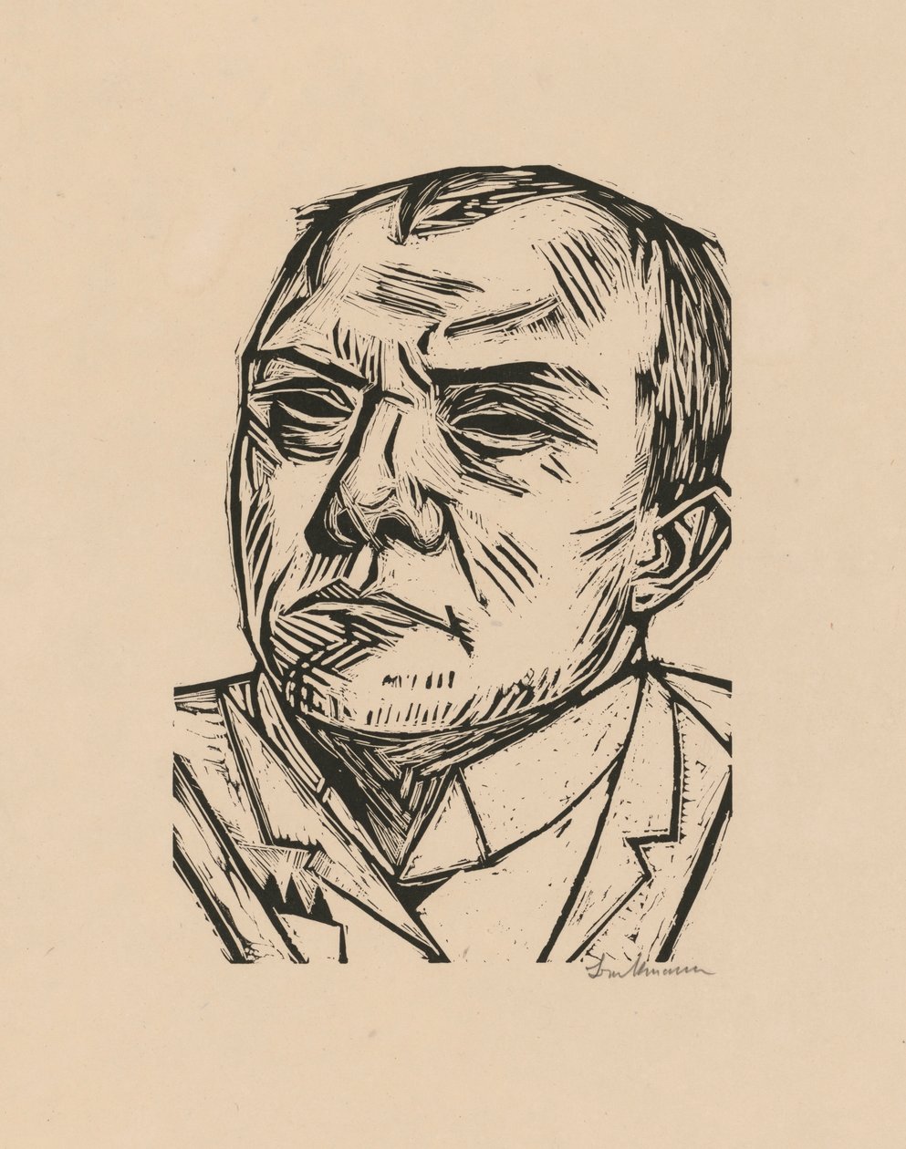 Self-Portrait by Max Beckmann