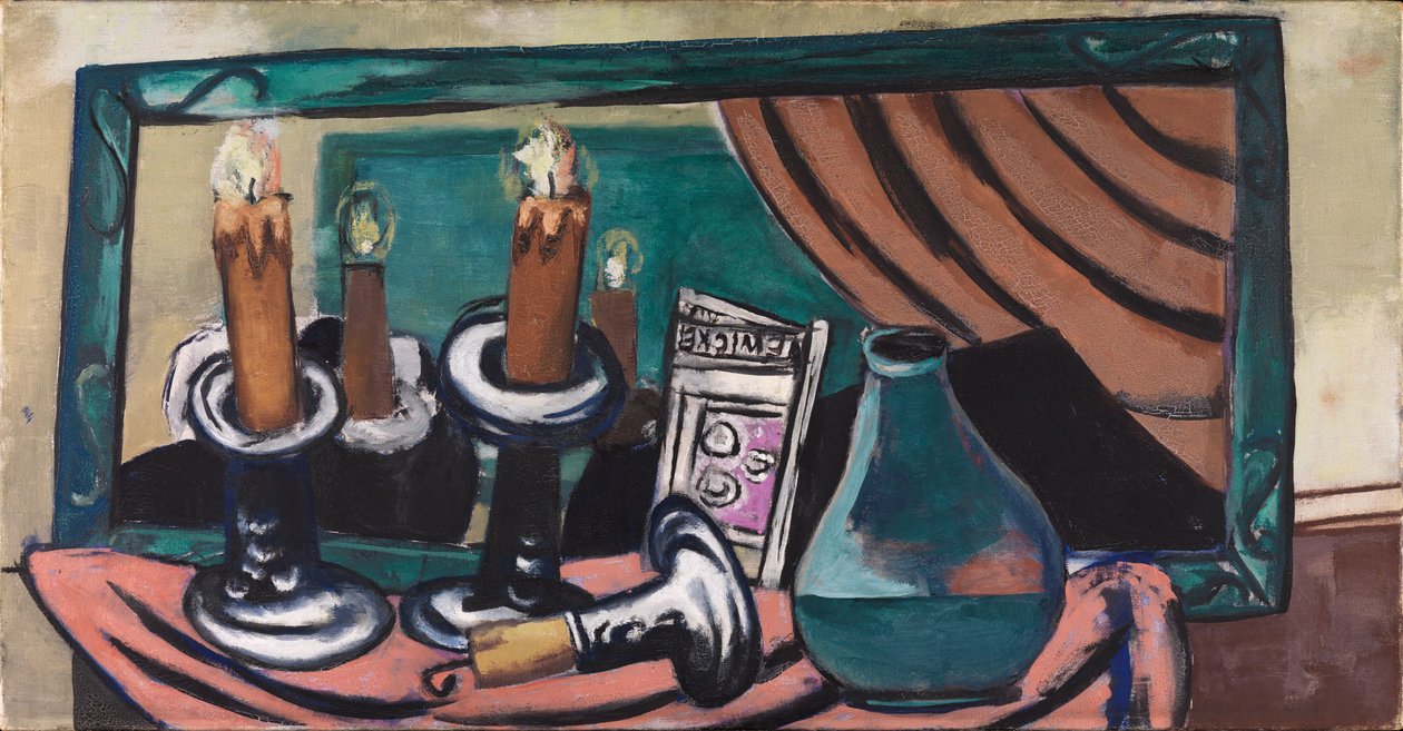 Still Life with Overturned Candle by Max Beckmann