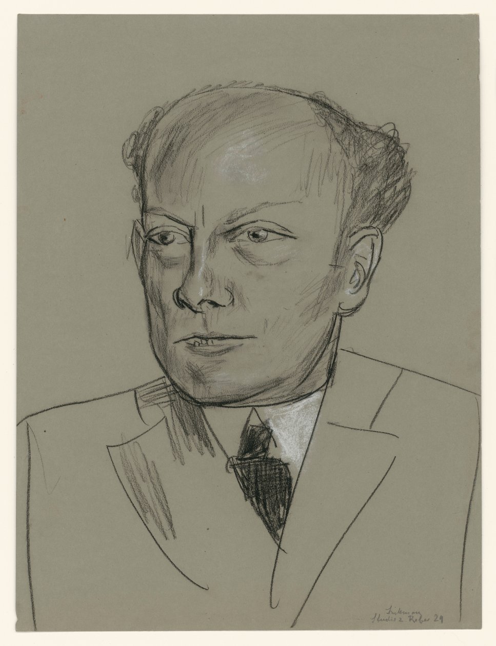 Study for the Portrait of Gottlieb Friedrich Reber (Head) by Max Beckmann