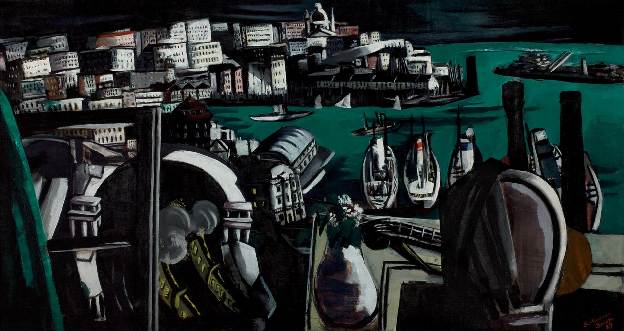 The Harbor of Genoa by Max Beckmann