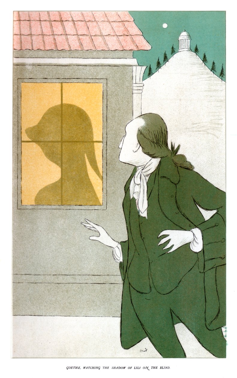 Goethe Watching the Shadow of Lili on the Blind by Henry Maximilian Beerbohm
