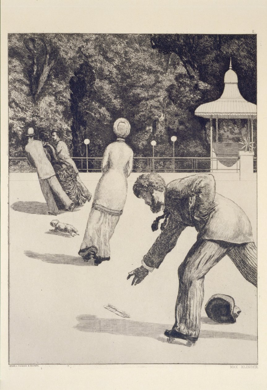 Action, Sheet 2 from the Series “Paraphrase on the Finding of a Glove” by Max Klinger
