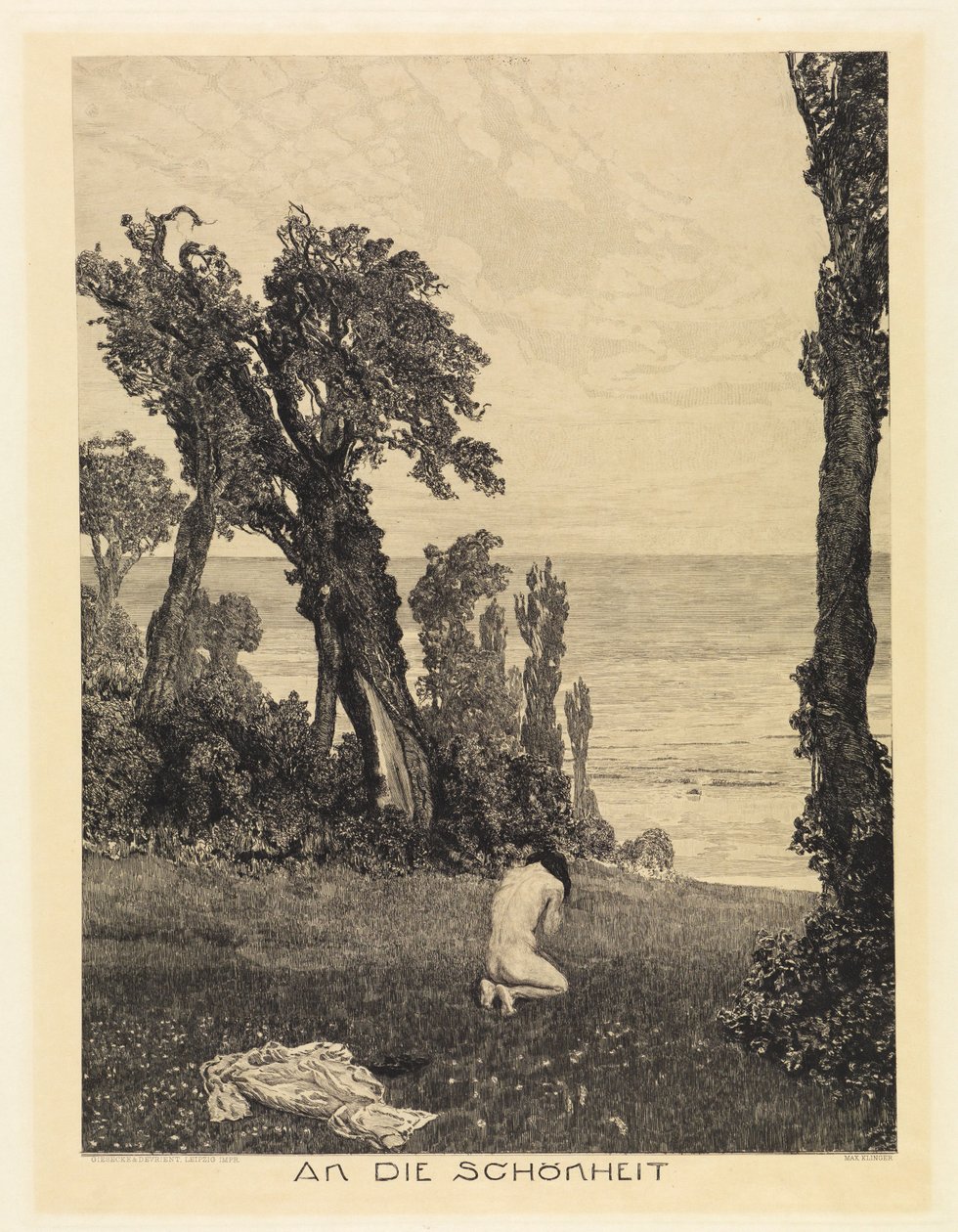 To Beauty (From Death, Second Part, Opus XI, Sheet 12) by Max Klinger