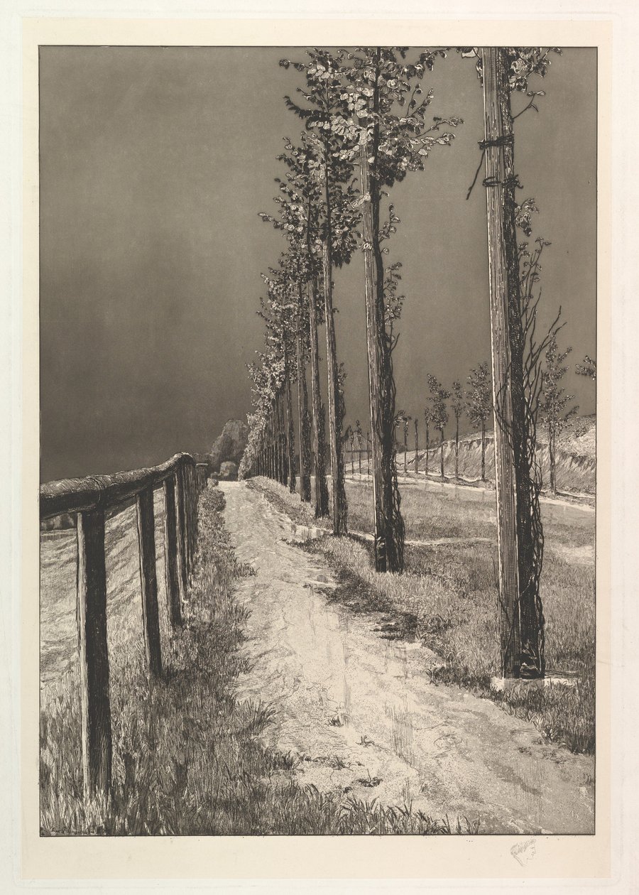 The Road, from the series Four Landscapes by Max Klinger