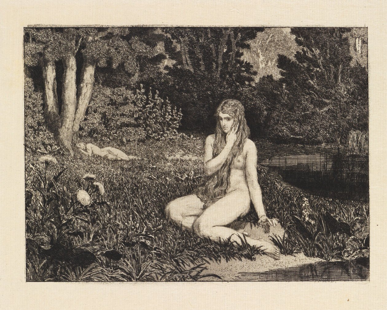 Eve (Eve and the Future, Opus III, Plate 1) by Max Klinger