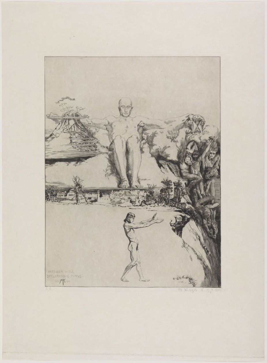 Integer Vitae (Single Sheet from: Of Death, Second Part, Opus XI, Sheet 1) by Max Klinger