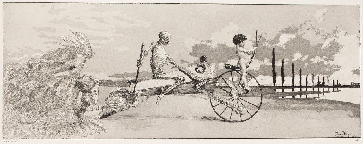 Love, Death and the Hereafter by Max Klinger