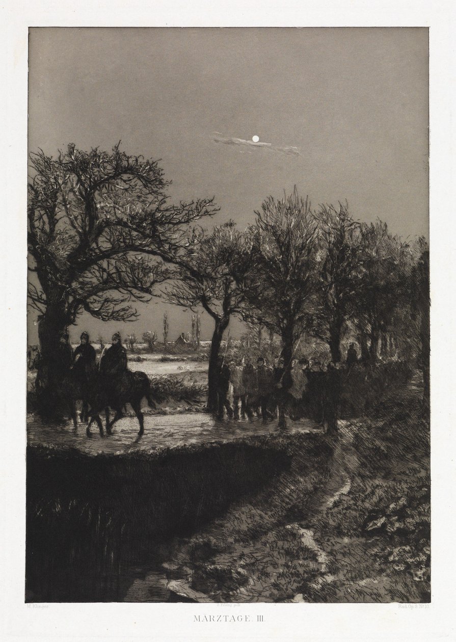 March Days III (Dramas, Opus IX, Plate 10) by Max Klinger
