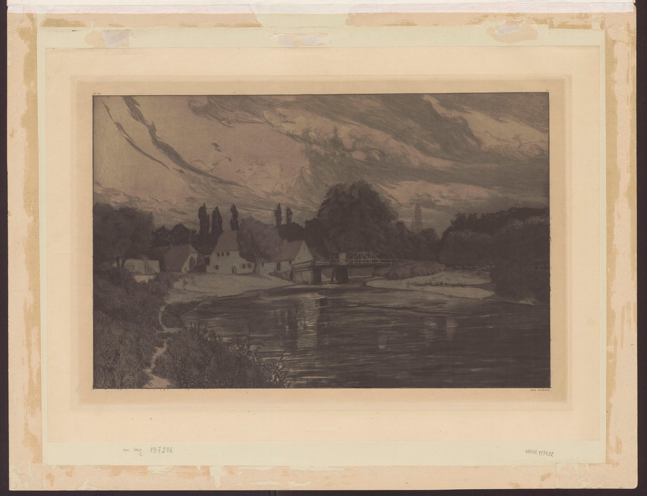 Moonlit Night, Plate 3 Op. VII by Max Klinger