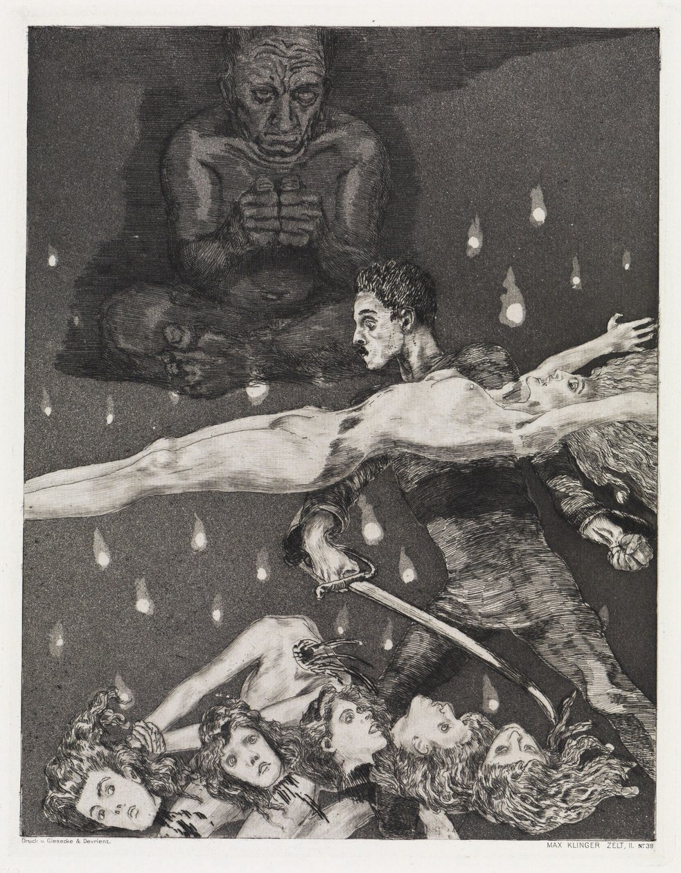 Murder (Tent, Opus XIV, Part 2, No. 39) by Max Klinger