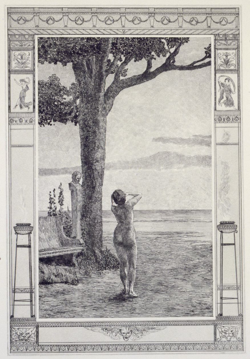 Psyche Abandoned, Plate 22 from the Series “Cupid and Psyche: Opus V” by Max Klinger