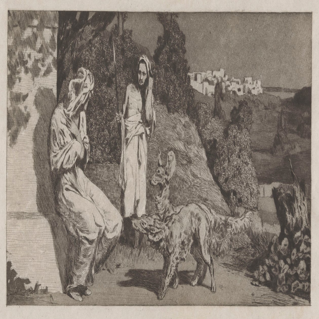 Pyramus and Thisbe II by Max Klinger