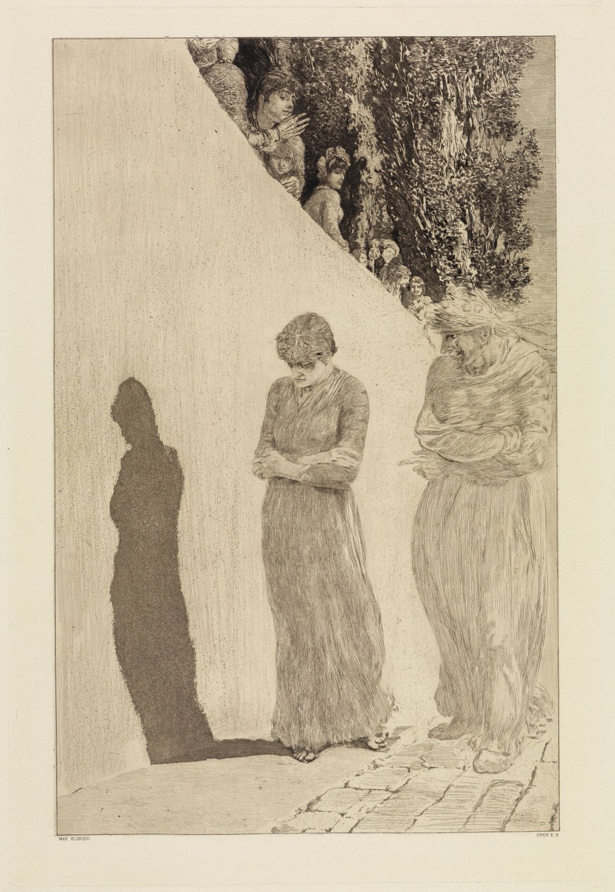 Shame (A Love, Opus X, Plate 9) by Max Klinger